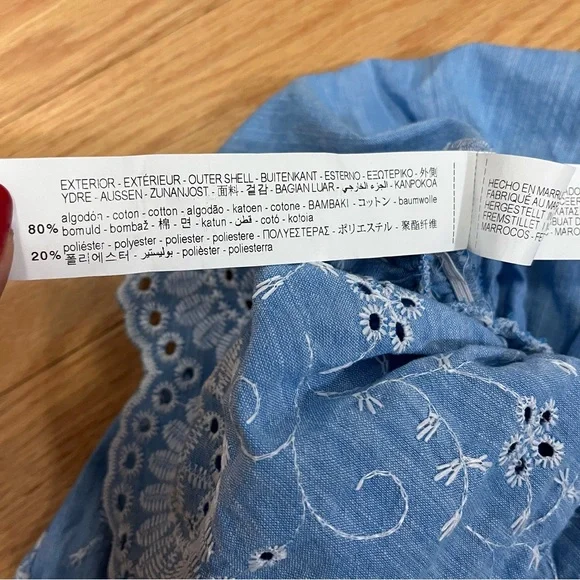 Zara Open Work Embroidered Top - Picture 7 of 11